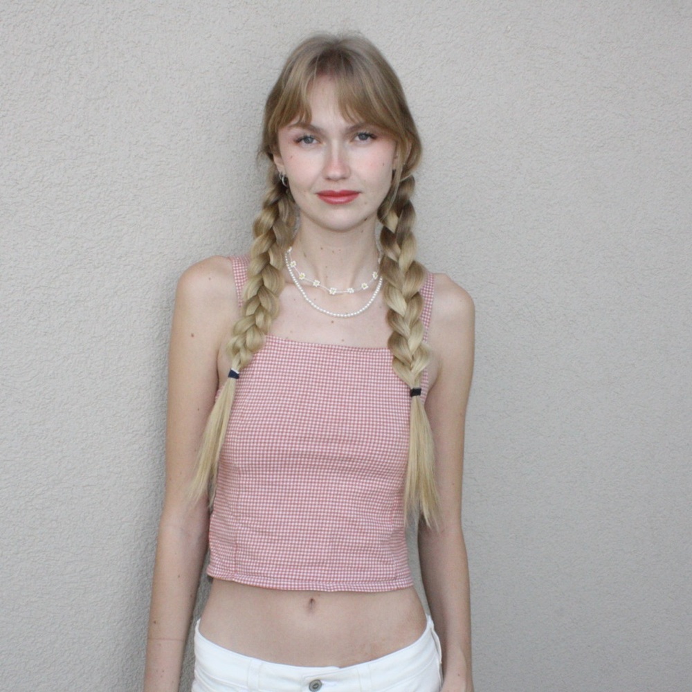 American eagle picnic pattern tank top!🍒